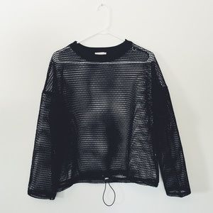 Sporty Mesh Sweater
